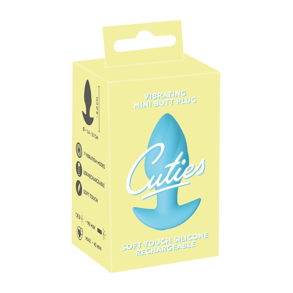 MINI PLUG ANALE VIBRANTE 8 CM CON 7 MODALITA'...