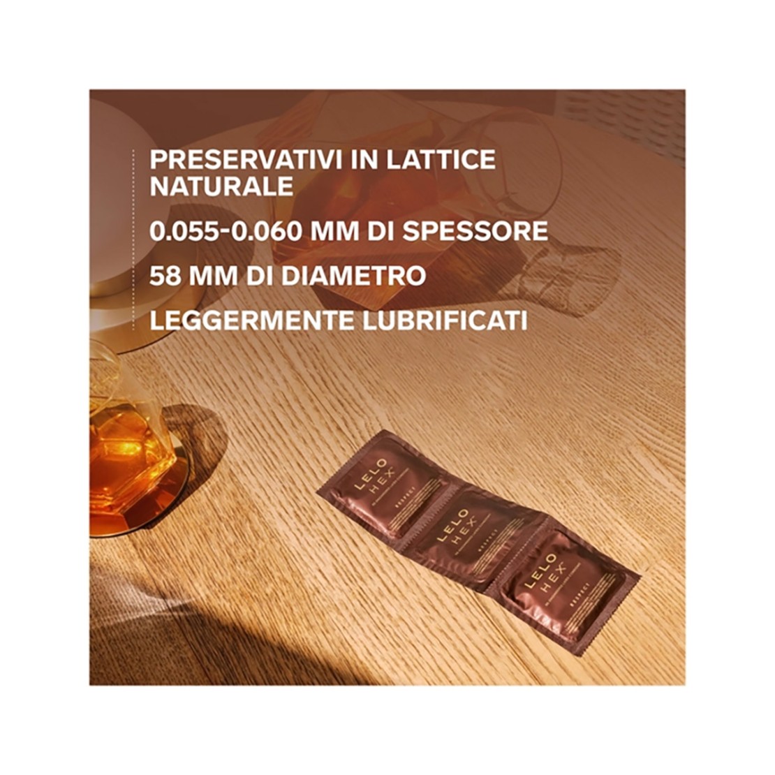 PROFILATTICI XL LELO HEX CON FORMA A ESAGONI 12...
