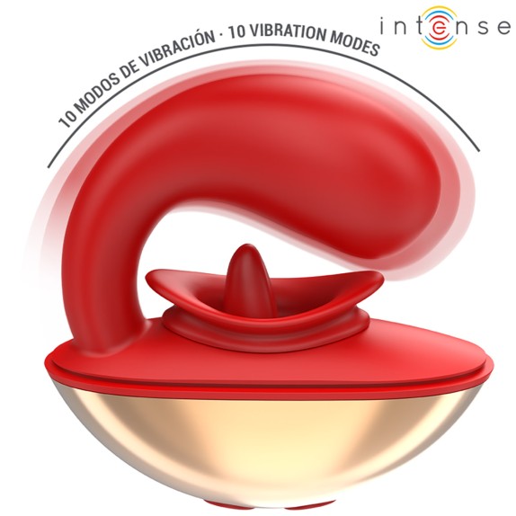 VIBRATORE DOPPIO PUNTO G E STIMOLATORE CLITORIDE CON LINGUA MARIAH