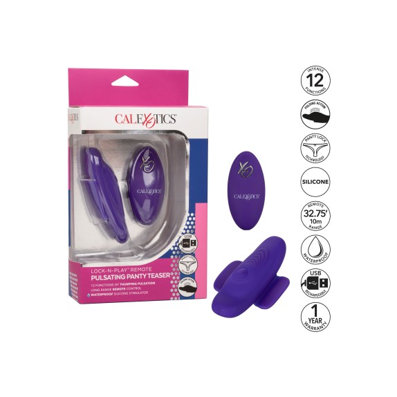 STIMOLATORE CLITORIDE CHE PULSA E VIBRA PULSATING PANTY TEASER