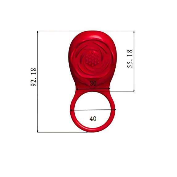 ANELLO VIBRANTE A FORMA DI ROSA PER GIOCHI DI COPPIA SEXY