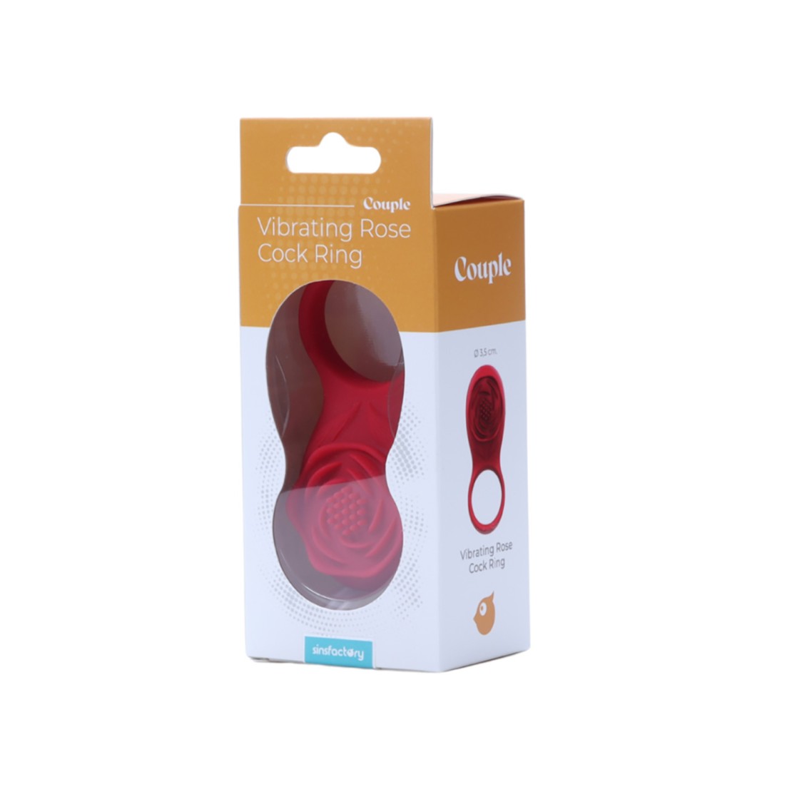 ANELLO VIBRANTE A FORMA DI ROSA PER GIOCHI DI...