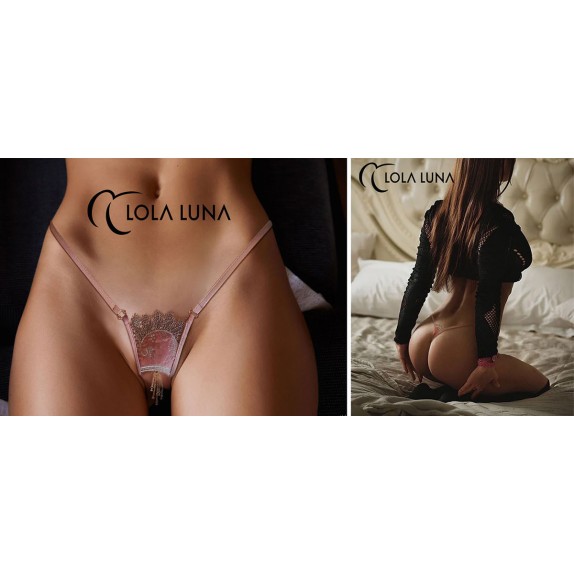 copy of PERIZOMA APERTO SEXY PER DONNA ROSA ANTICO CON PENDENTI DI QUALITA' ROMELIE