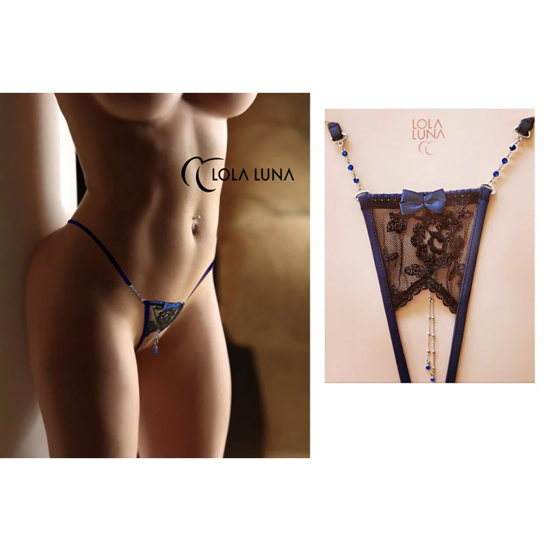 PERIZOMA SEXY PER DONNA APERTO IN PIZZO DI...