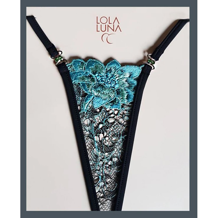 MICRO STRING CELESTE DI QUALITA' SEXY PER DONNA CON...