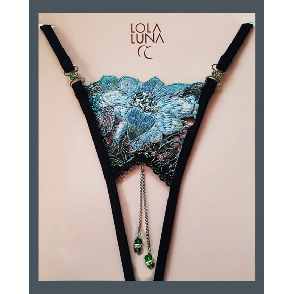 PERIZOMA APERTO SEXY PER DONNA DI ALTA QUALITA' CON PENDENTE LOLA LUNA