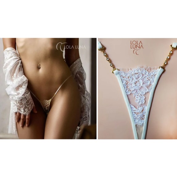 MICRO PERIZOMA SEXY PER DONNA BIANCO DI QUALITA' BELIZE LOLA LUNA
