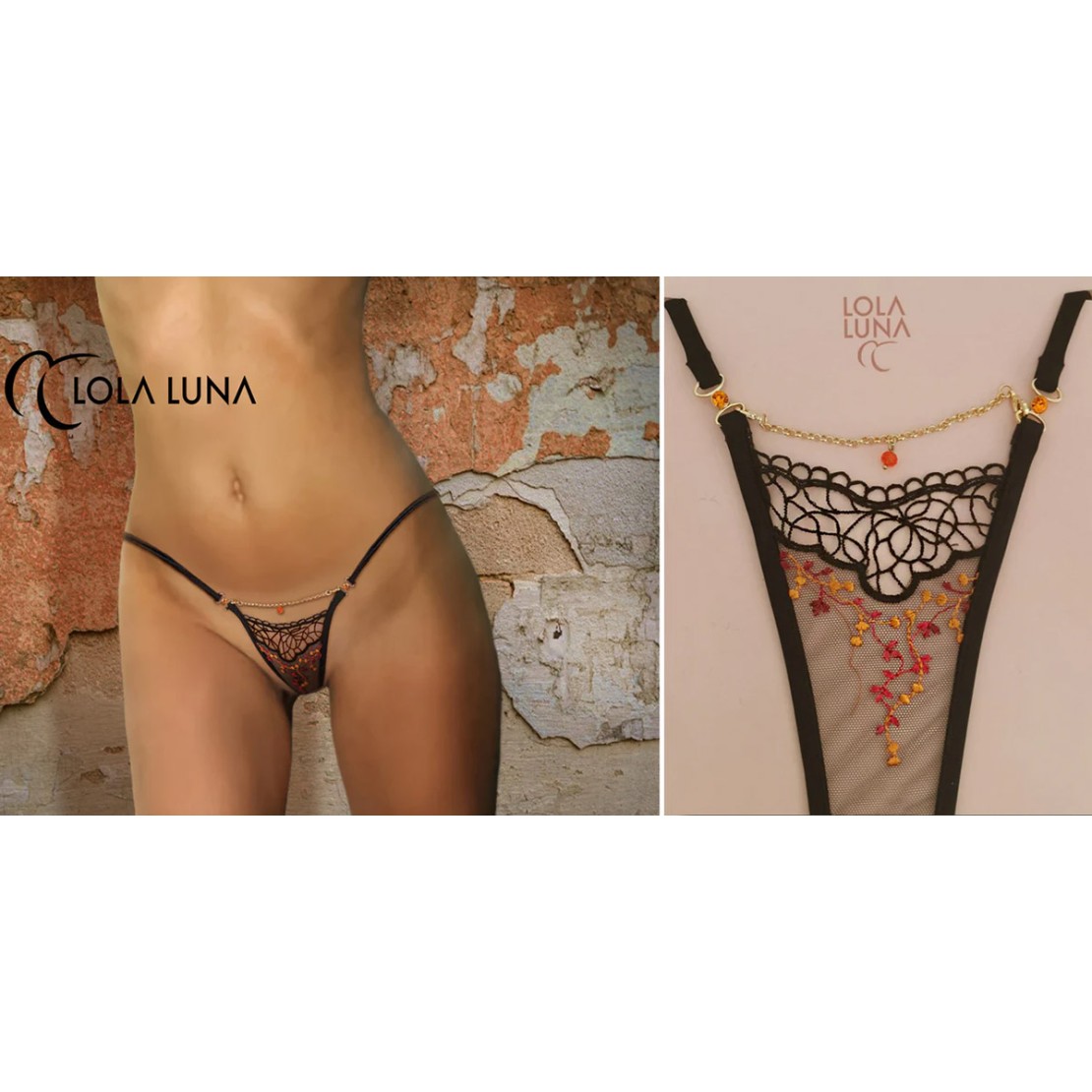 PERIZOMA MINI SEXY RICAMATO PER DONNA DI...