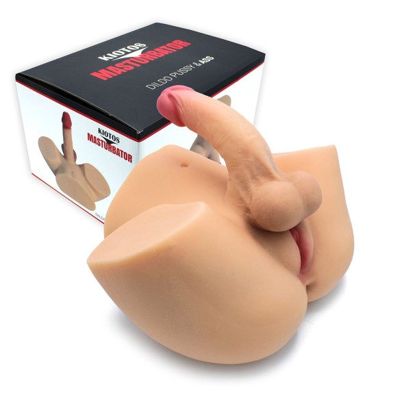 MASTURBATORE REALISTICO CON PENE & VAGINA E ANO PENETRABILI