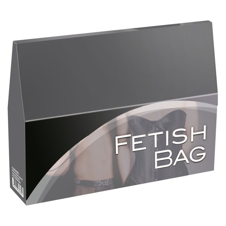 SET SADOMASO 6 PEZZI FETISH BAG CON ACCESSORI SEXY
