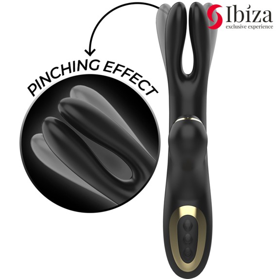 VIBRATORE RABBIT CON MOVIMENTO APETURA INTERNA E SUZIONE IBIZA