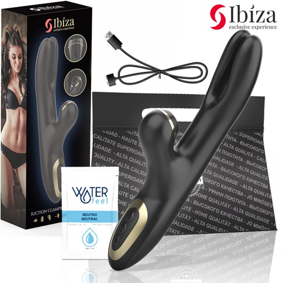 VIBRATORE RABBIT CON MOVIMENTO APETURA INTERNA E SUZIONE IBIZA