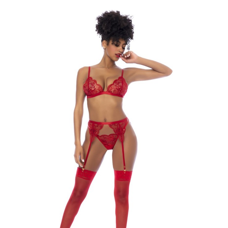copy of COMPLETO INTIMO SEXY 3 PEZZI PER DONNA IN PIZZO... 2