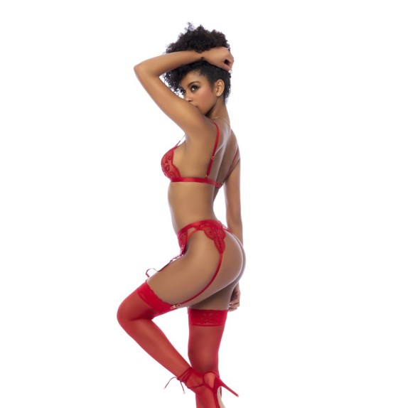 copy of COMPLETO INTIMO SEXY 3 PEZZI PER DONNA IN PIZZO MAPALE'