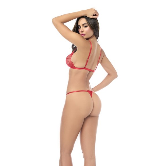 copy of COMPLETO 2 PEZZI INTIMO SEXY PER DONNA IN PIZZO ROSSO MAPALE'
