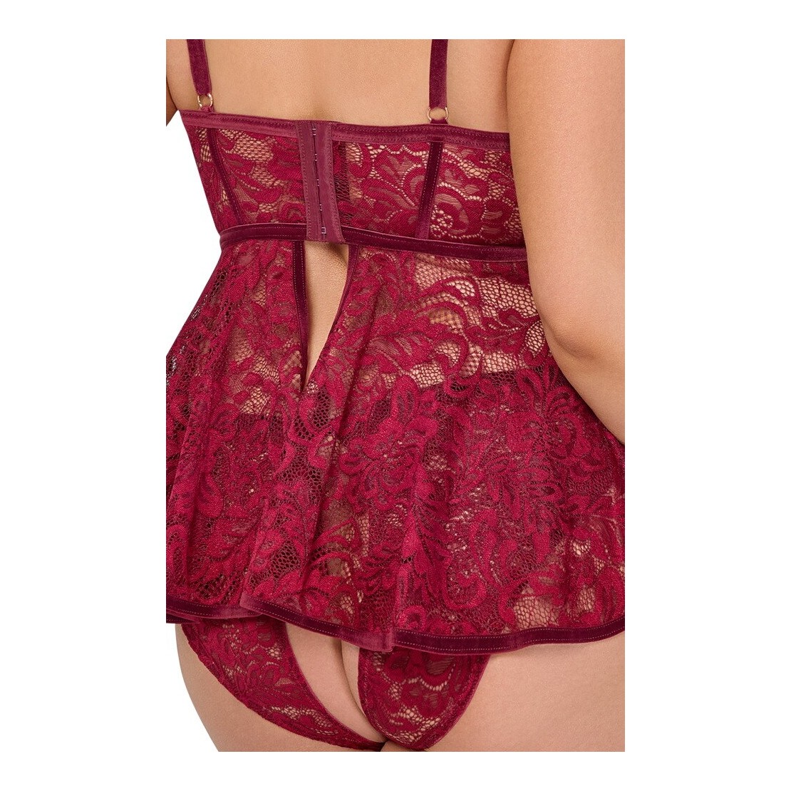 copy of BABYDOLL SEXY PER DONNA CON SLIP APERTO...