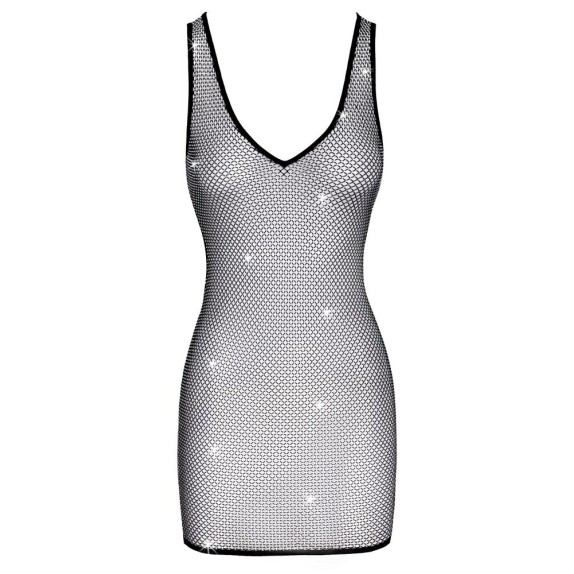 copy of ABITO CORTO IN MAGLIA METALLICA DI STRASS NERO SEXY PER DONNA
